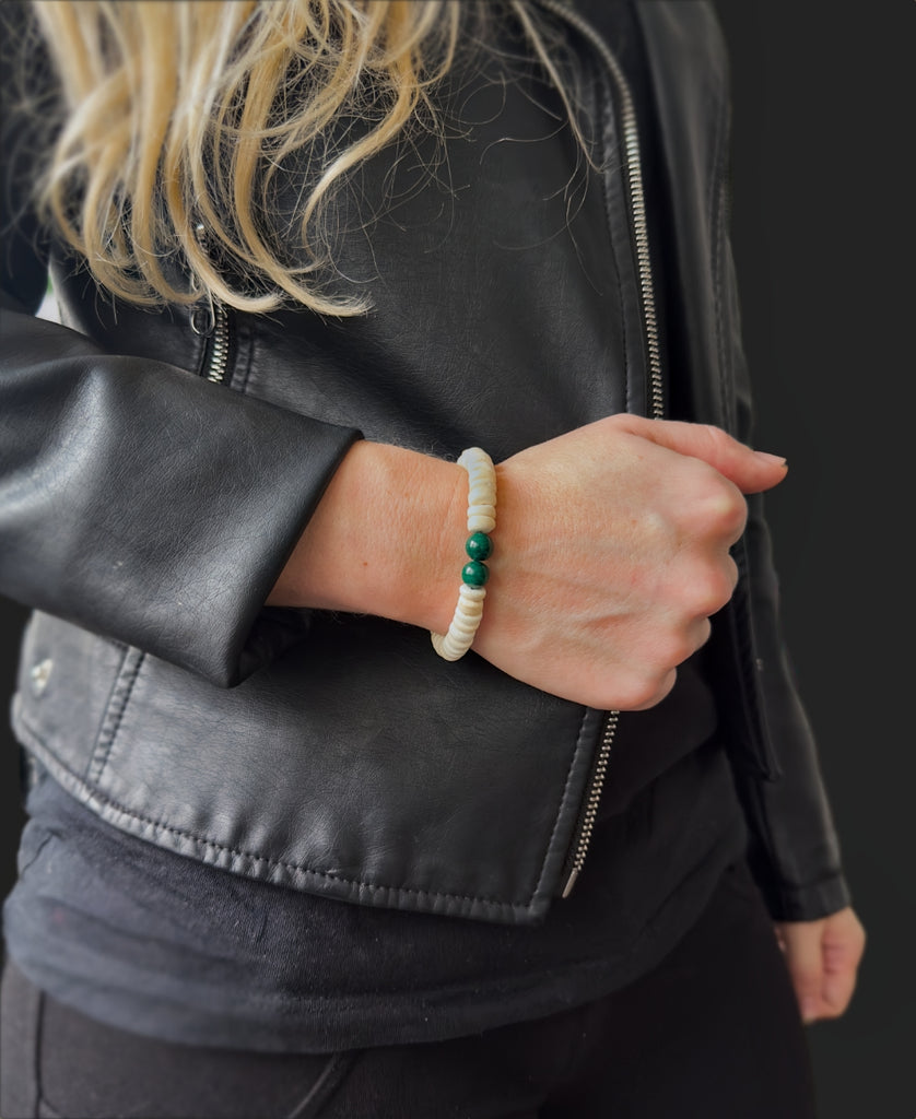 Malachite Bracelet of The Raven