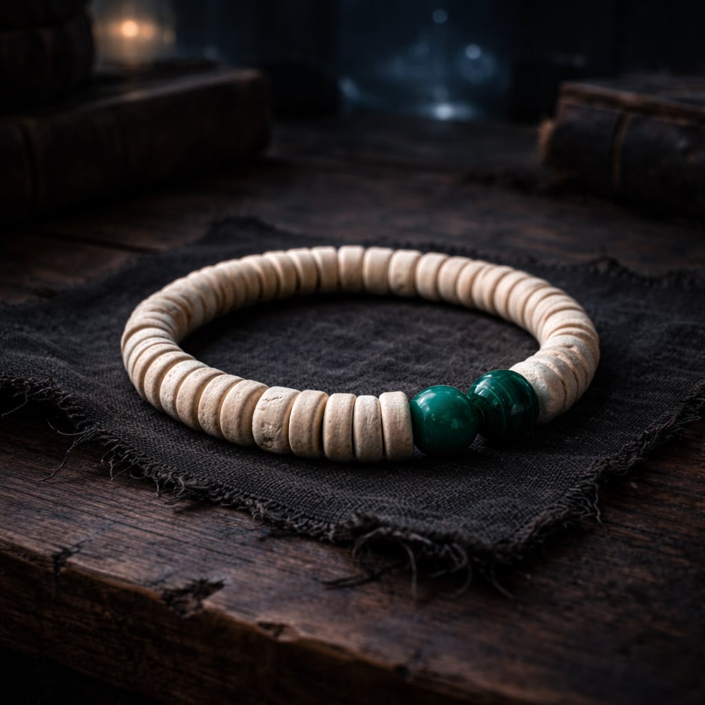 Malachite Bracelet of The Raven