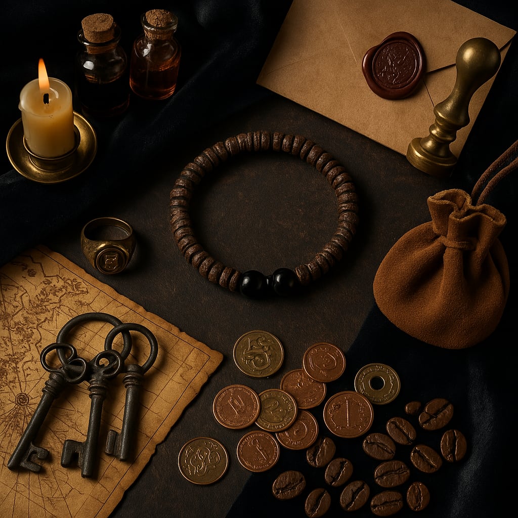 Obsidian Bracelet of The Trickster (+2 Luck)