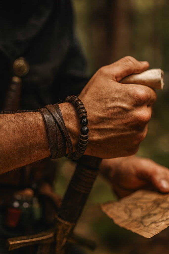 Obsidian Bracelet of The Trickster (+2 Luck)