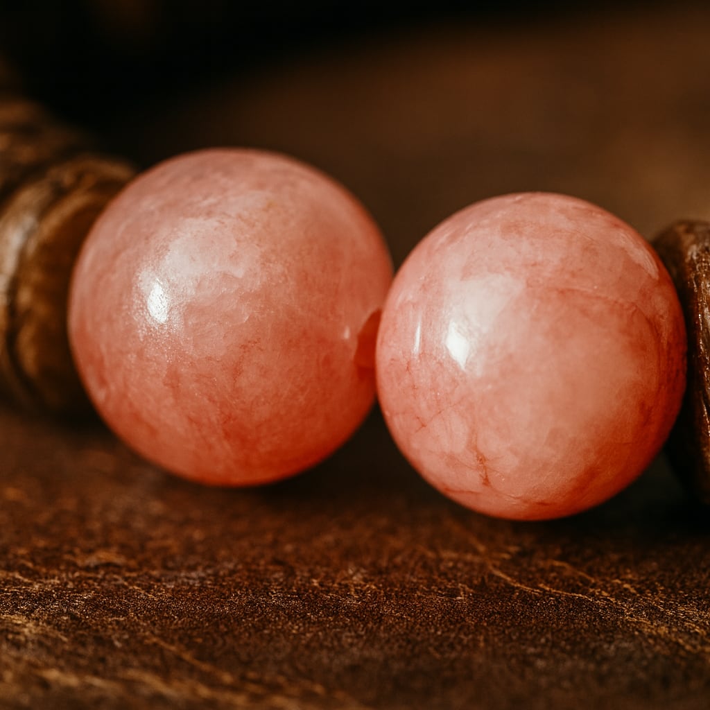 Rose Quartz Bracelet of The Enchanter (+2 Charisma) - Brown Edition