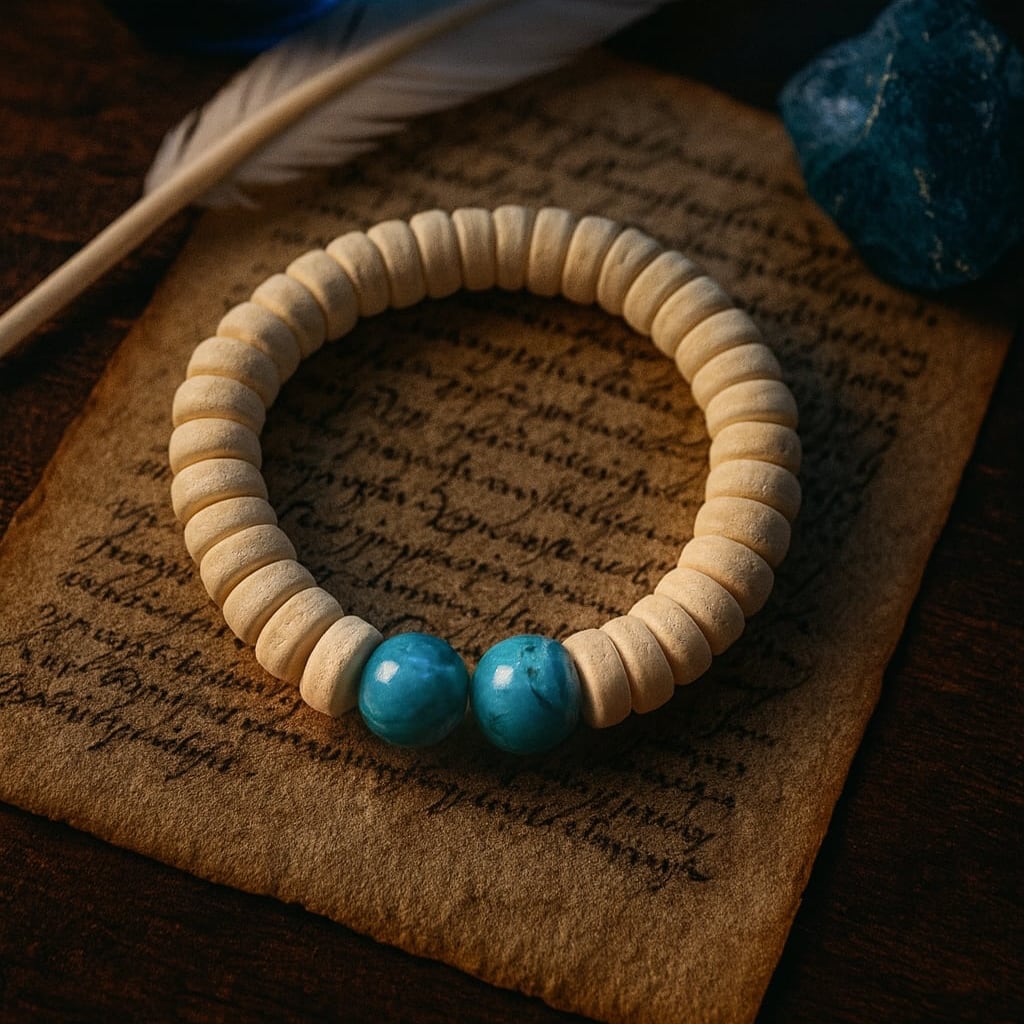 Turquoise Bracelet of The Oracle (+2 Wisdom) - White Edition
