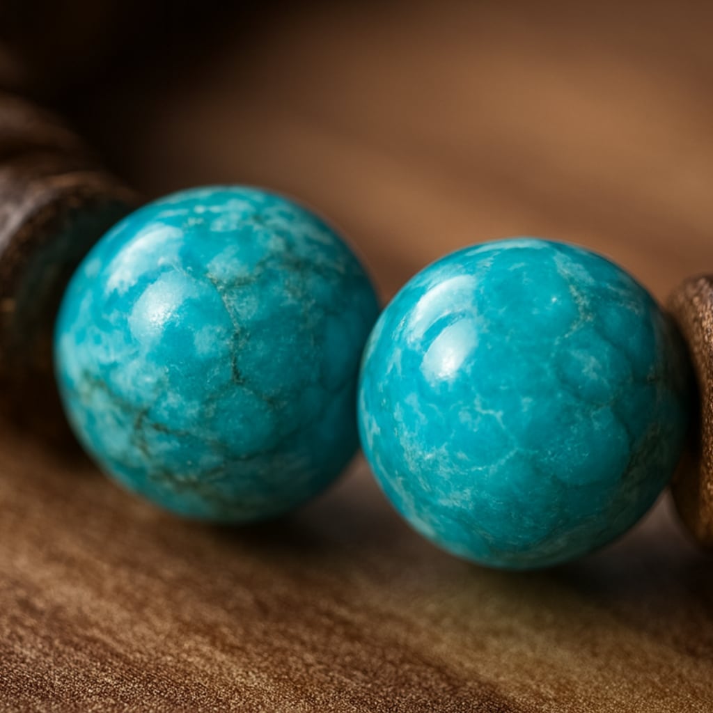 Turquoise Bracelet of The Oracle (+2 Wisdom) - Brown Edition