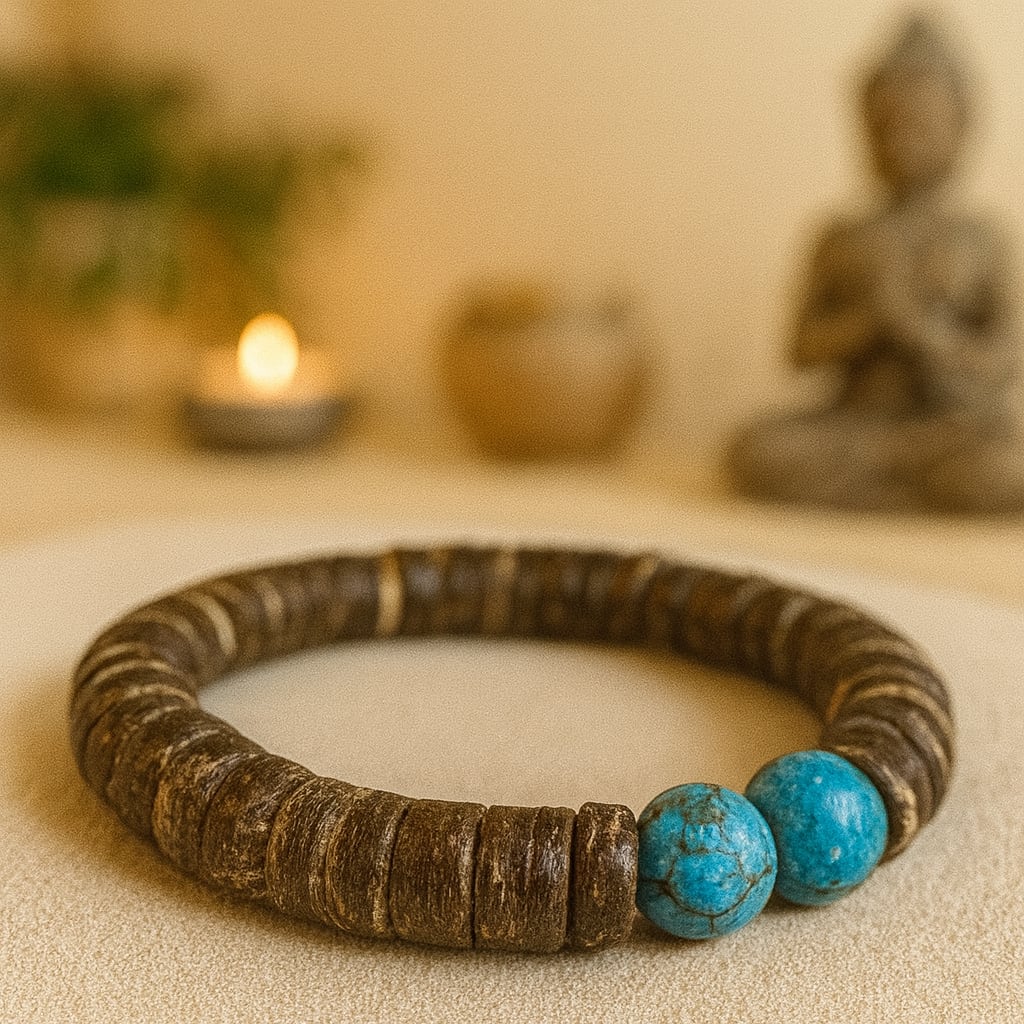 Turquoise Bracelet of The Oracle (+2 Wisdom) - Brown Edition