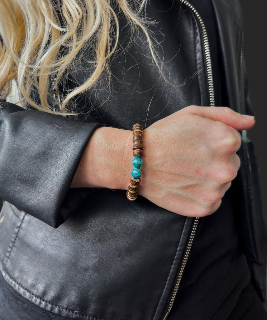 Turquoise Bracelet of The Oracle - Brown Edition