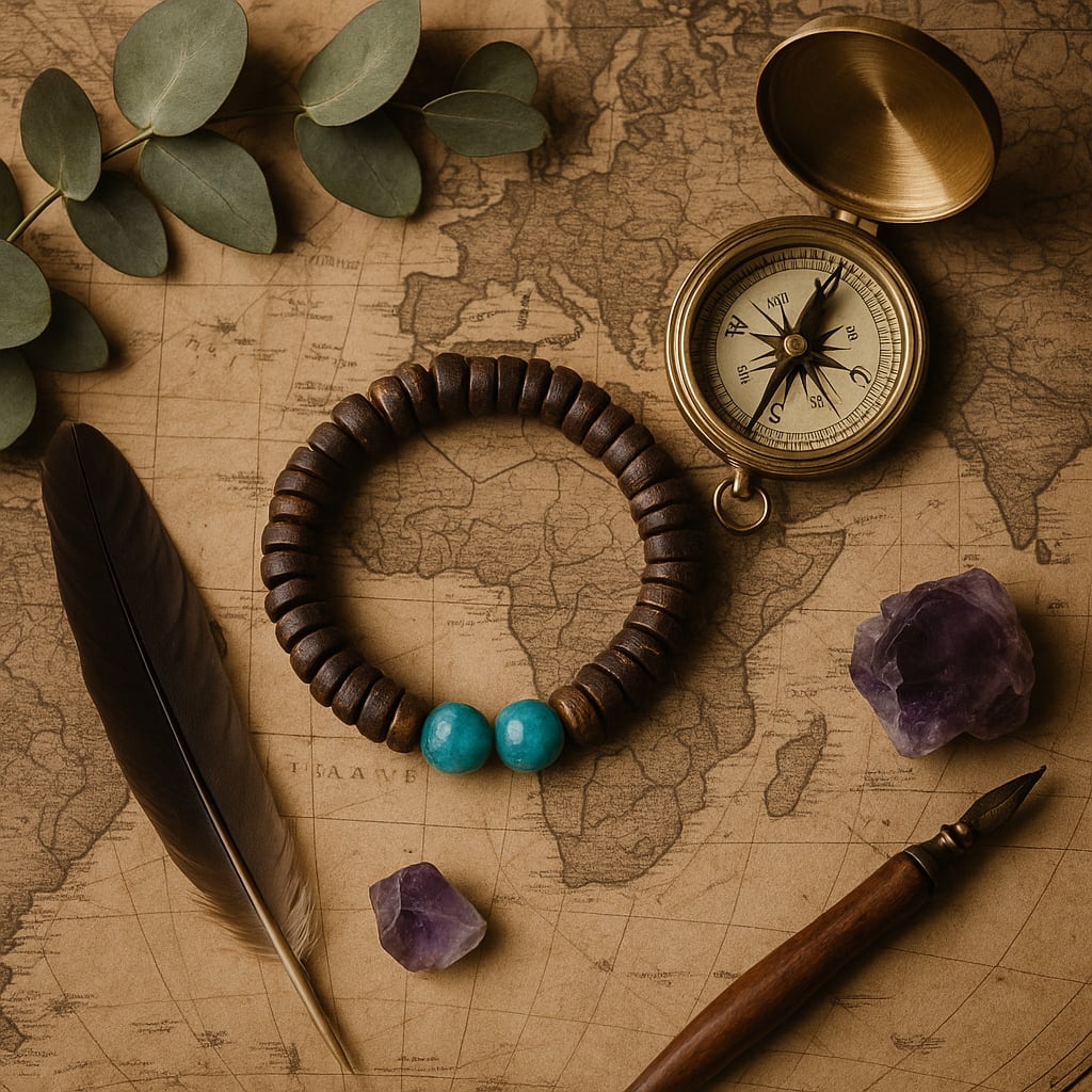 Turquoise Bracelet of The Oracle (+2 Wisdom) - Brown Edition