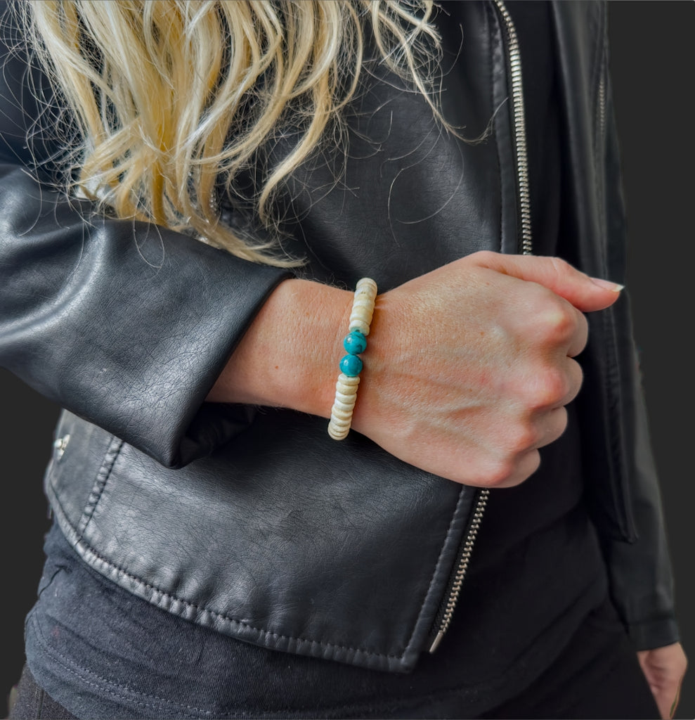 Turquoise Bracelet of The Oracle - White Edition