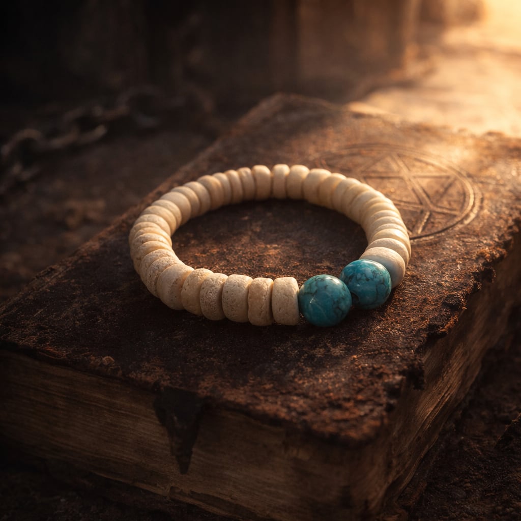 Turquoise Bracelet of The Oracle - White Edition
